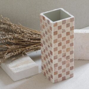Natural mosaic vase