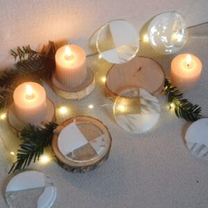 Hanger sneeuwbal glas-in-lood door Demeester Design